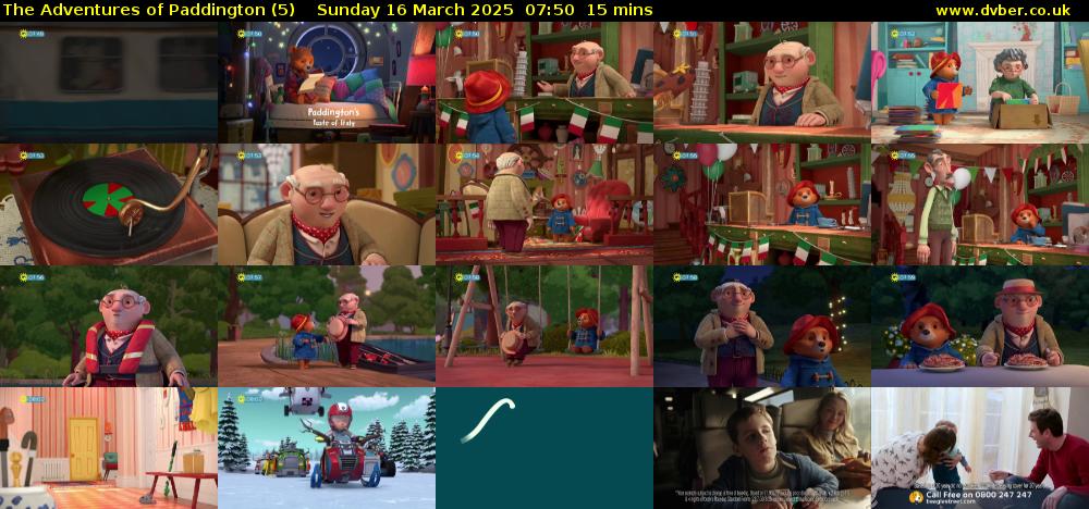 The Adventures of Paddington (5) Sunday 16 March 2025 07:50 - 08:05