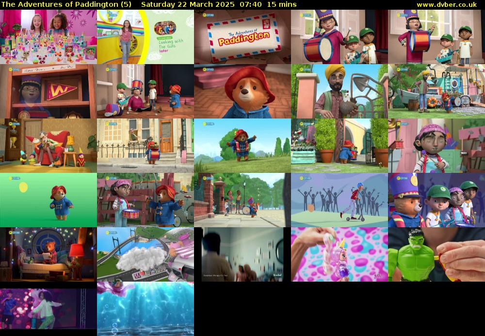 The Adventures of Paddington (5) Saturday 22 March 2025 07:40 - 07:55