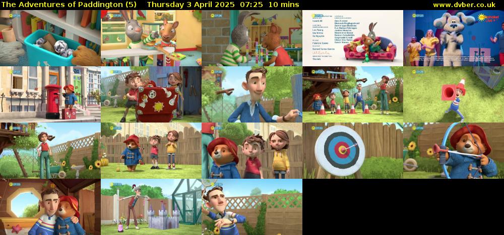 The Adventures of Paddington (5) Thursday 3 April 2025 07:25 - 07:35