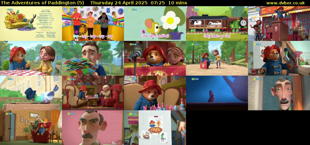 The Adventures of Paddington (5) Thursday 24 April 2025 07:25 - 07:35