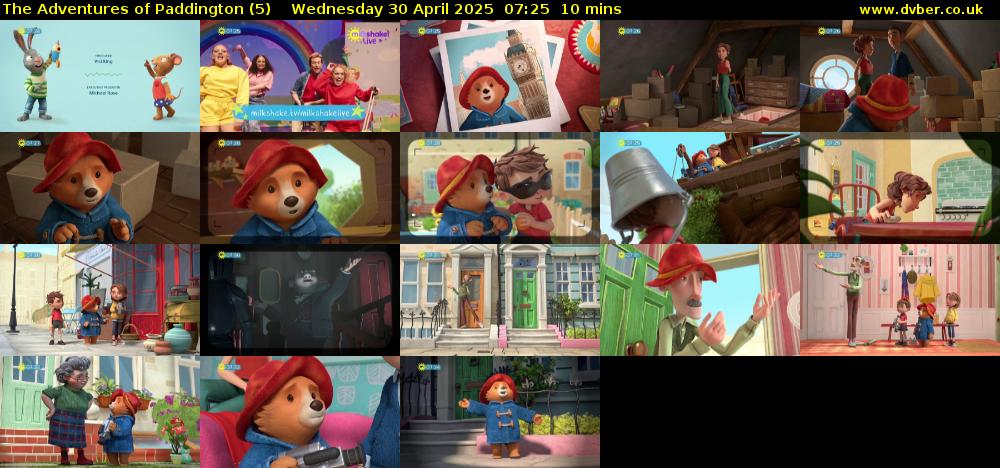 The Adventures of Paddington (5) Wednesday 30 April 2025 07:25 - 07:35