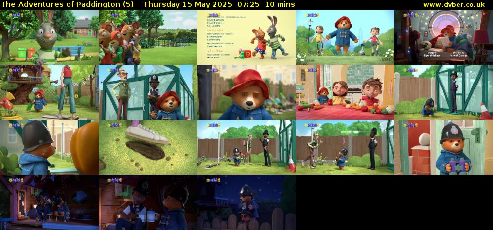 The Adventures of Paddington (5) Thursday 15 May 2025 07:25 - 07:35