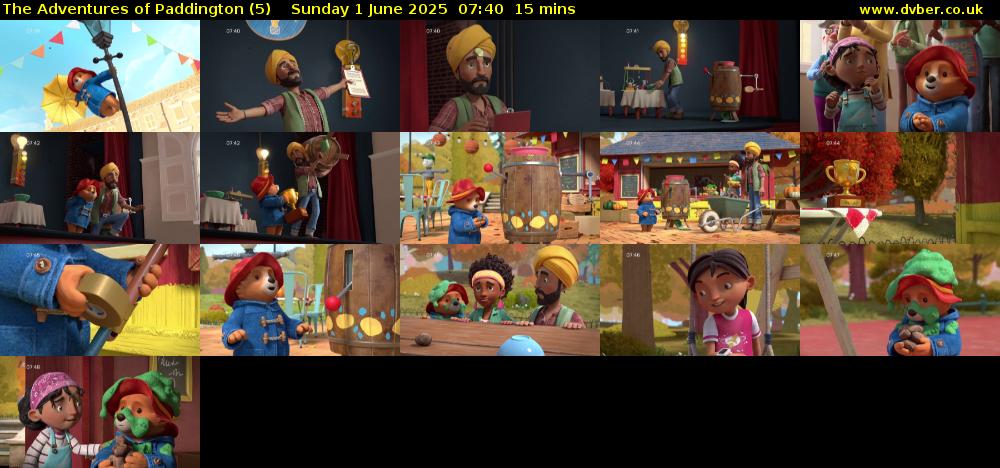 The Adventures of Paddington (5) Sunday 1 June 2025 07:40 - 07:55