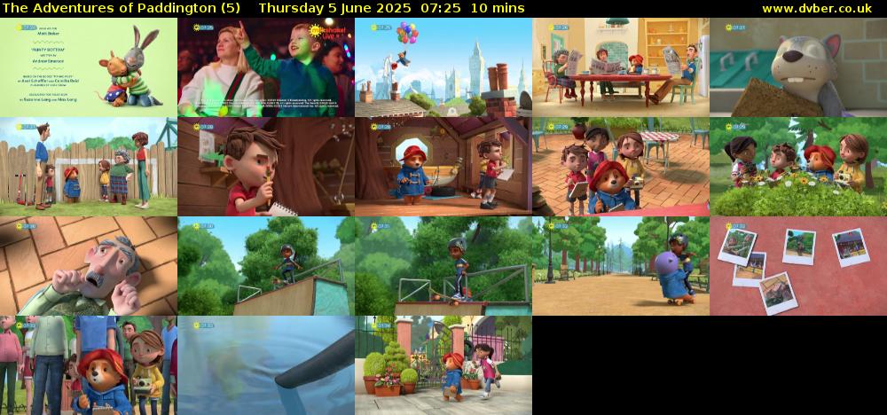 The Adventures of Paddington (5) Thursday 5 June 2025 07:25 - 07:35