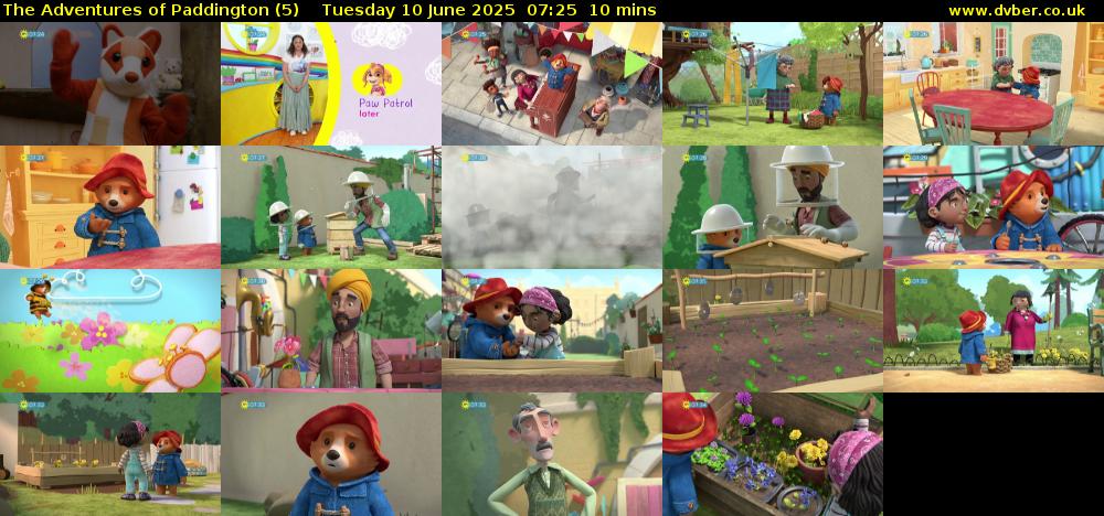 The Adventures of Paddington (5) Tuesday 10 June 2025 07:25 - 07:35