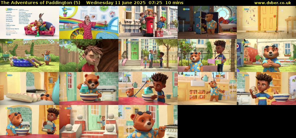 The Adventures of Paddington (5) Wednesday 11 June 2025 07:25 - 07:35