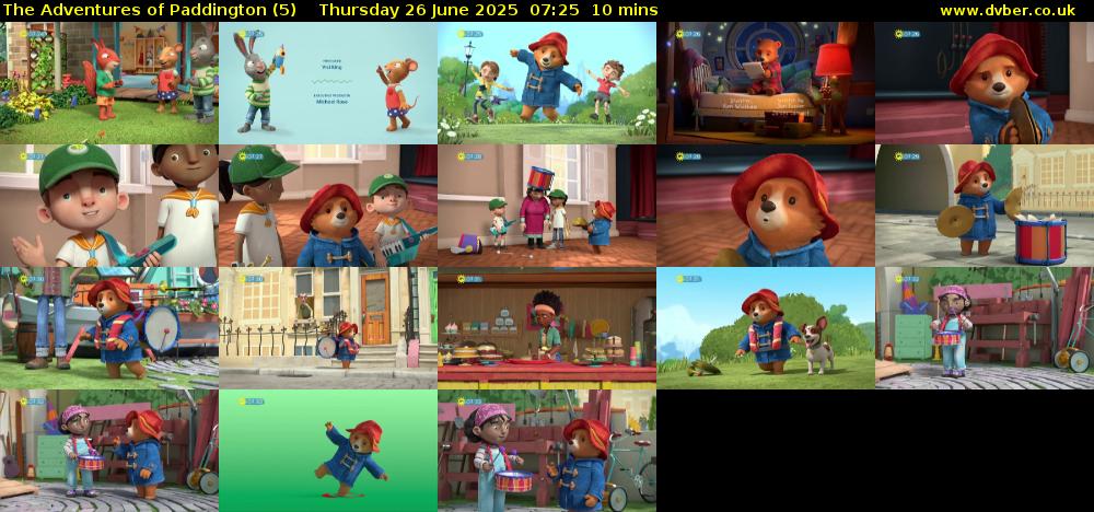 The Adventures of Paddington (5) Thursday 26 June 2025 07:25 - 07:35