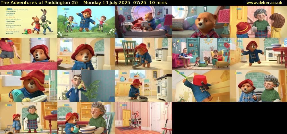 The Adventures of Paddington (5) Monday 14 July 2025 07:25 - 07:35