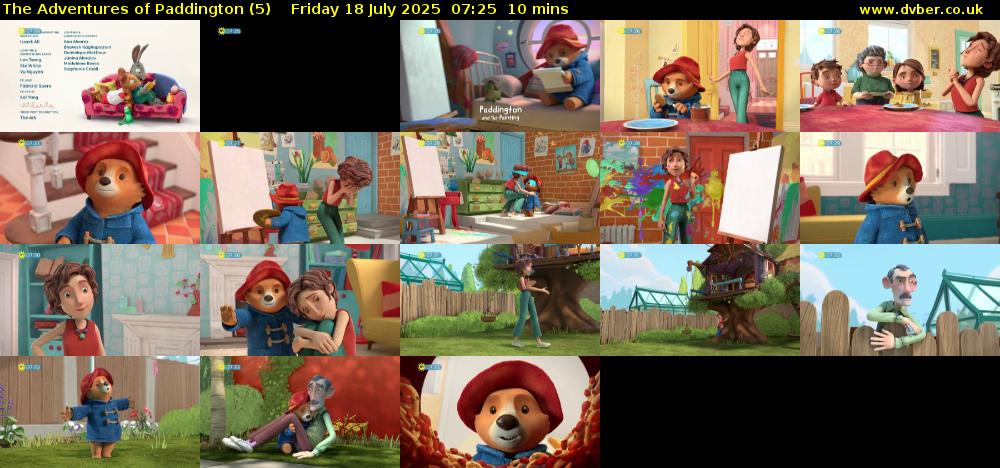 The Adventures of Paddington (5) Friday 18 July 2025 07:25 - 07:35