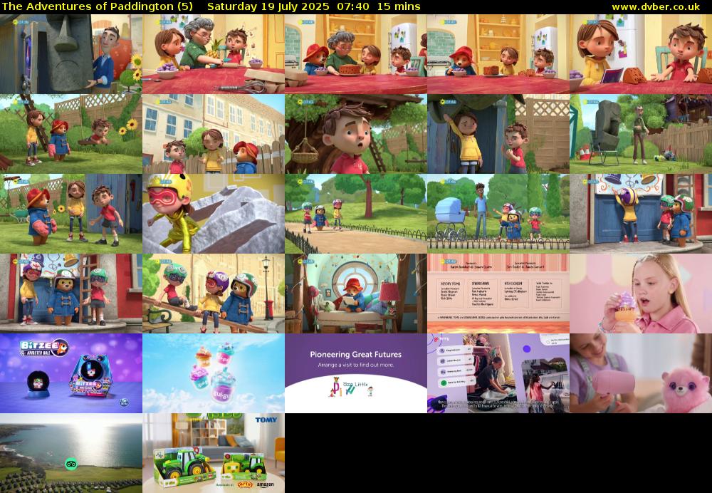 The Adventures of Paddington (5) Saturday 19 July 2025 07:40 - 07:55
