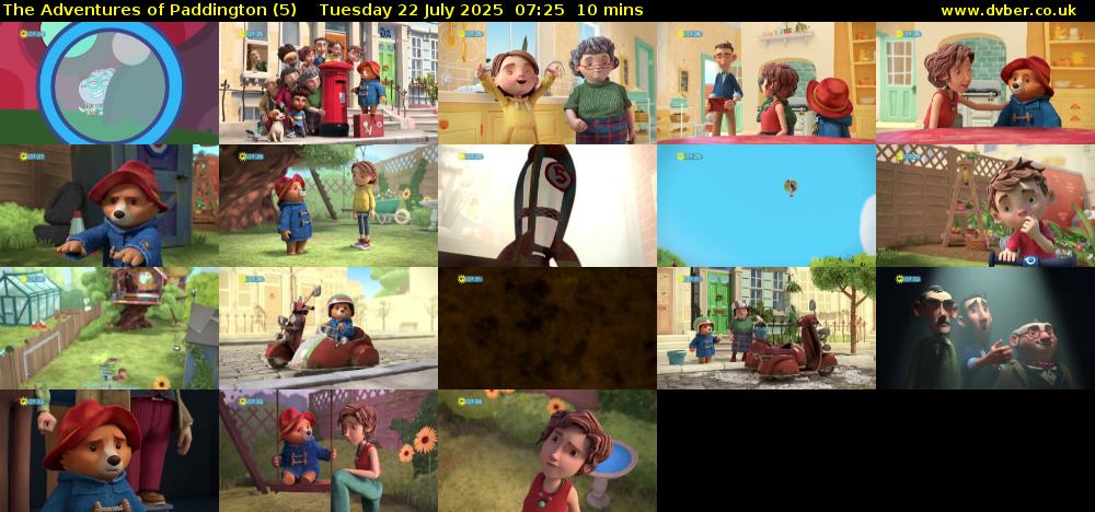 The Adventures of Paddington (5) Tuesday 22 July 2025 07:25 - 07:35
