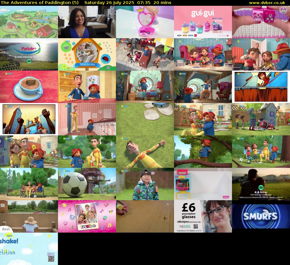 The Adventures of Paddington (5) Saturday 26 July 2025 07:35 - 07:55