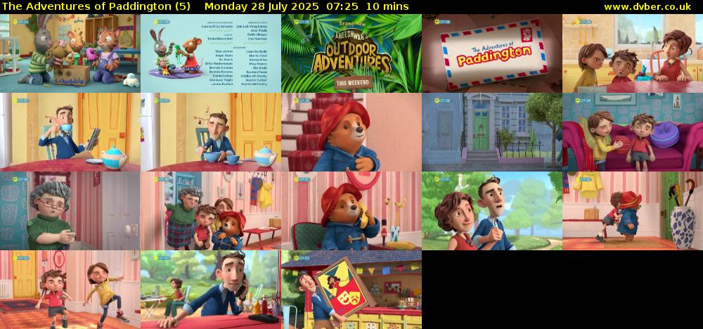 The Adventures of Paddington (5) Monday 28 July 2025 07:25 - 07:35