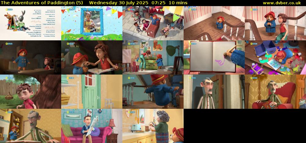 The Adventures of Paddington (5) Wednesday 30 July 2025 07:25 - 07:35