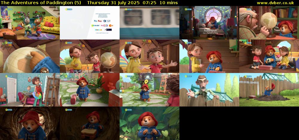 The Adventures of Paddington (5) Thursday 31 July 2025 07:25 - 07:35