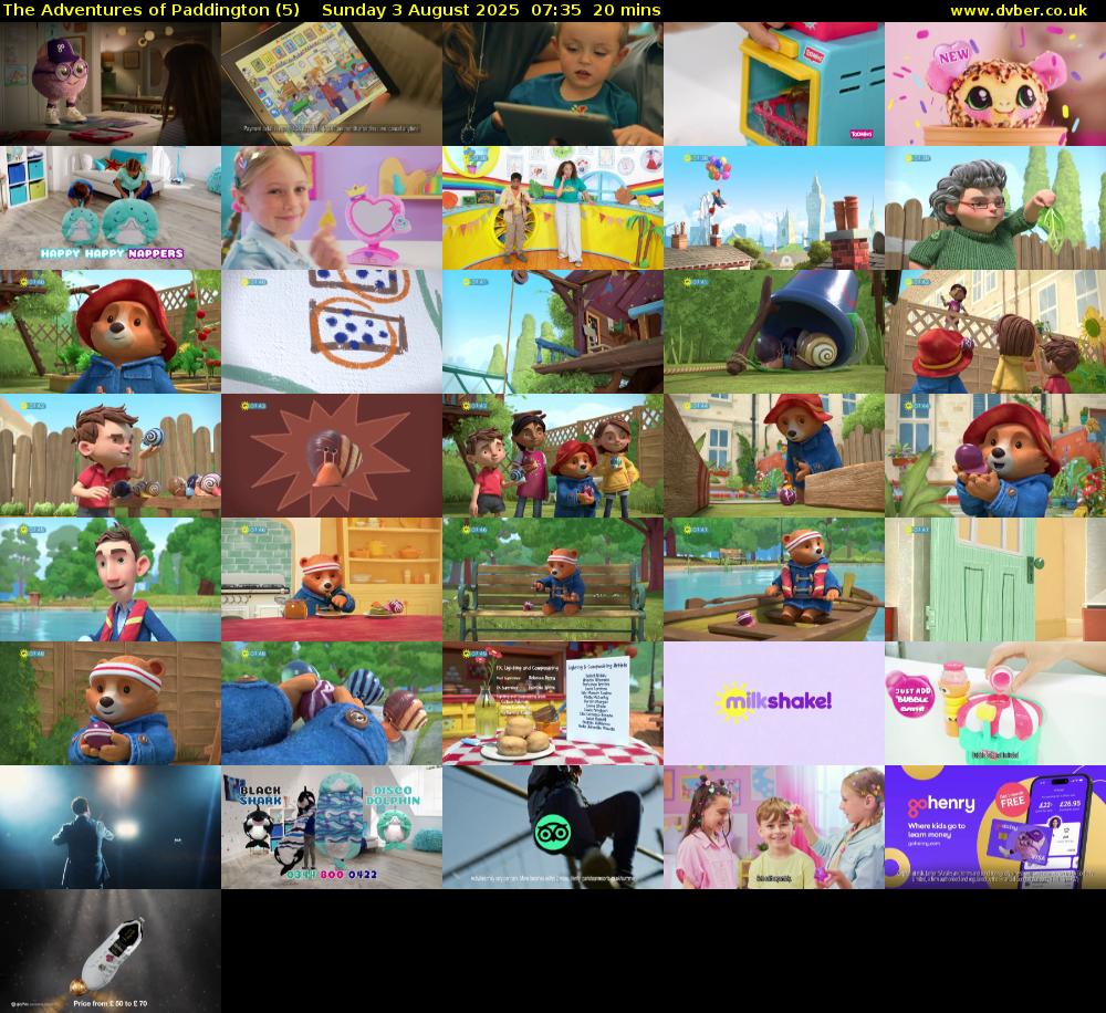 The Adventures of Paddington (5) Sunday 3 August 2025 07:35 - 07:55