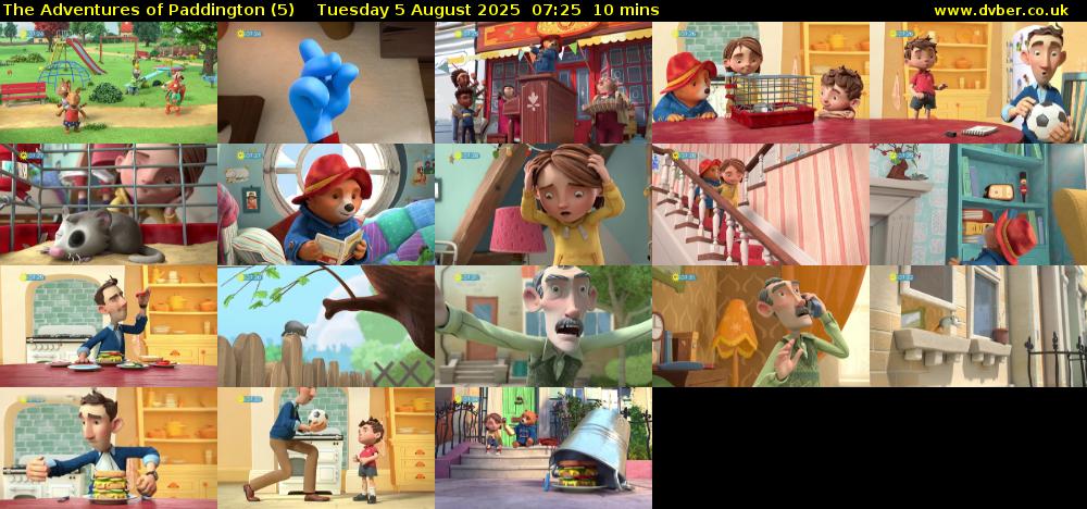 The Adventures of Paddington (5) Tuesday 5 August 2025 07:25 - 07:35