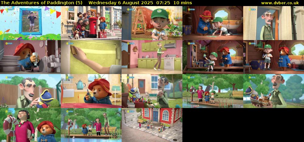 The Adventures of Paddington (5) Wednesday 6 August 2025 07:25 - 07:35