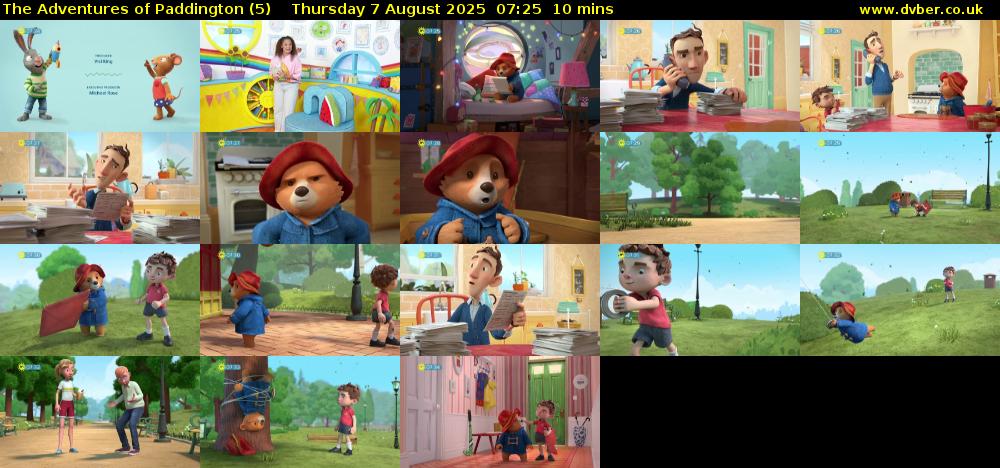 The Adventures of Paddington (5) Thursday 7 August 2025 07:25 - 07:35
