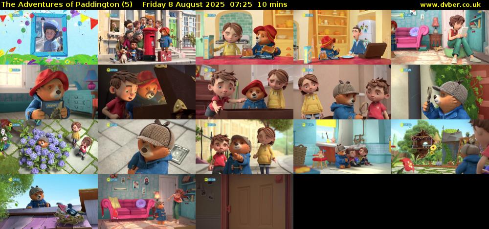 The Adventures of Paddington (5) Friday 8 August 2025 07:25 - 07:35