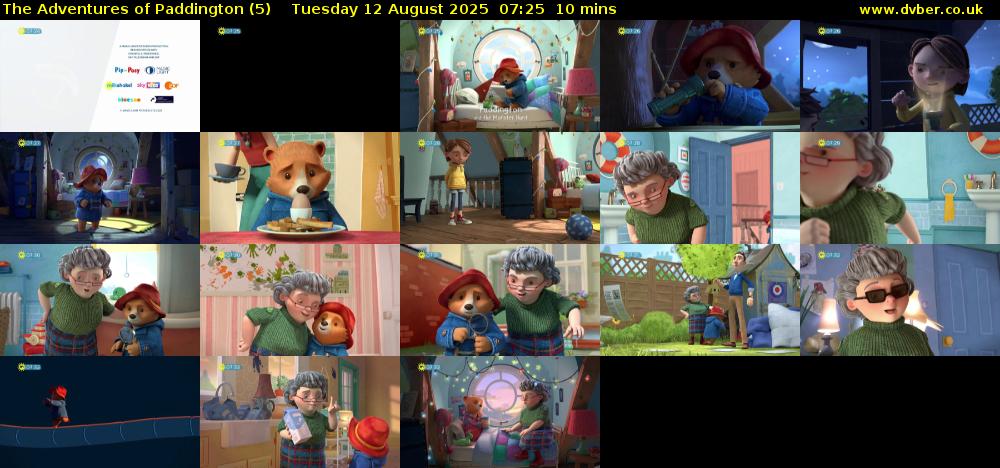 The Adventures of Paddington (5) Tuesday 12 August 2025 07:25 - 07:35