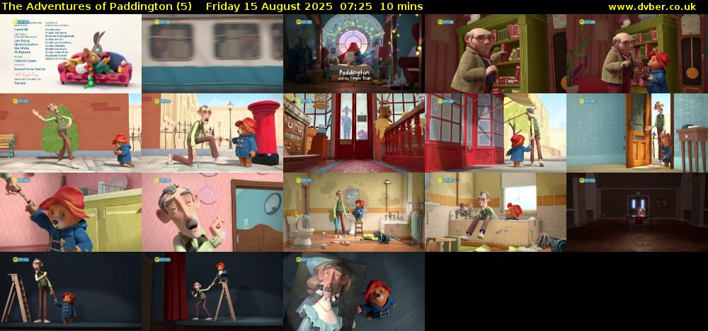The Adventures of Paddington (5) Friday 15 August 2025 07:25 - 07:35