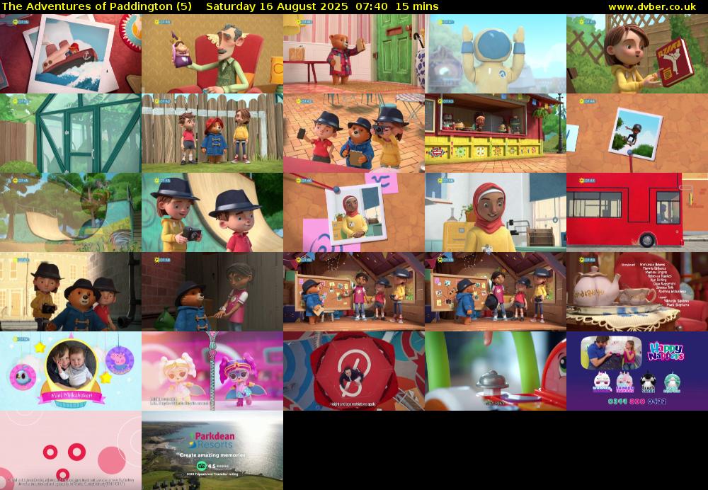 The Adventures of Paddington (5) Saturday 16 August 2025 07:40 - 07:55