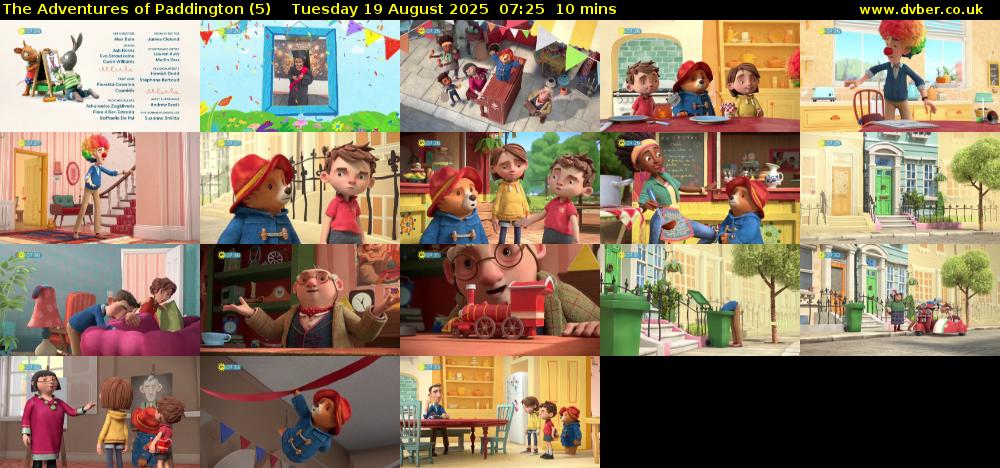 The Adventures of Paddington (5) Tuesday 19 August 2025 07:25 - 07:35