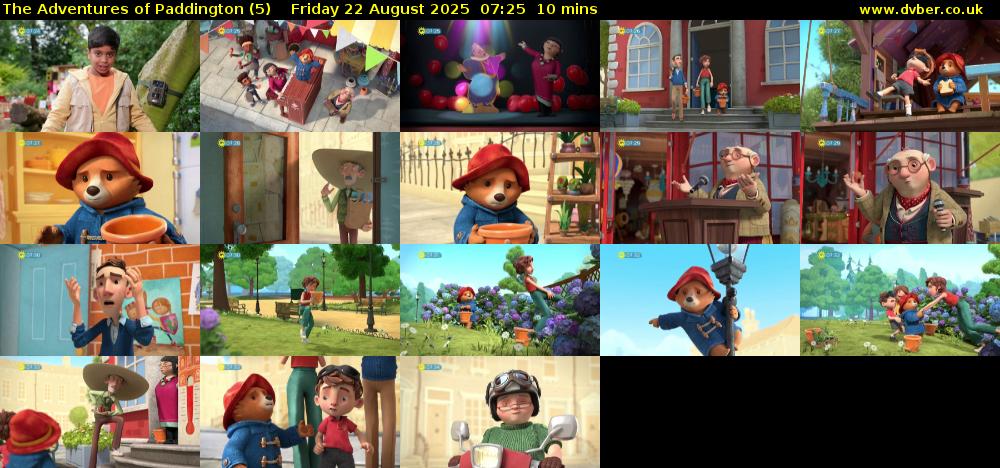 The Adventures of Paddington (5) Friday 22 August 2025 07:25 - 07:35