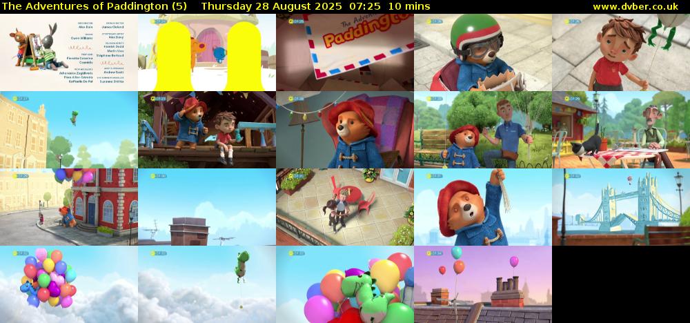 The Adventures of Paddington (5) Thursday 28 August 2025 07:25 - 07:35