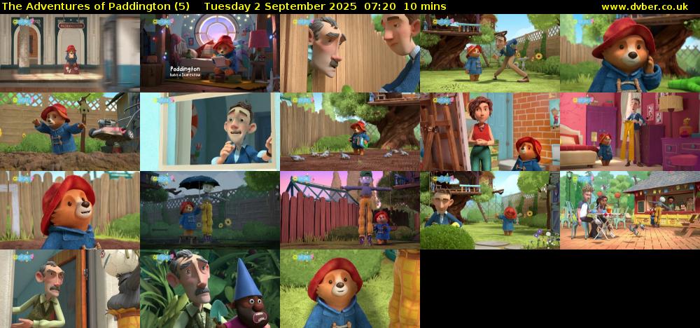 The Adventures of Paddington (5) Tuesday 2 September 2025 07:20 - 07:30