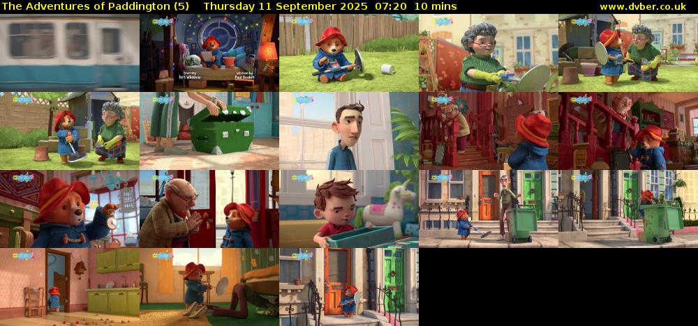 The Adventures of Paddington (5) Thursday 11 September 2025 07:20 - 07:30