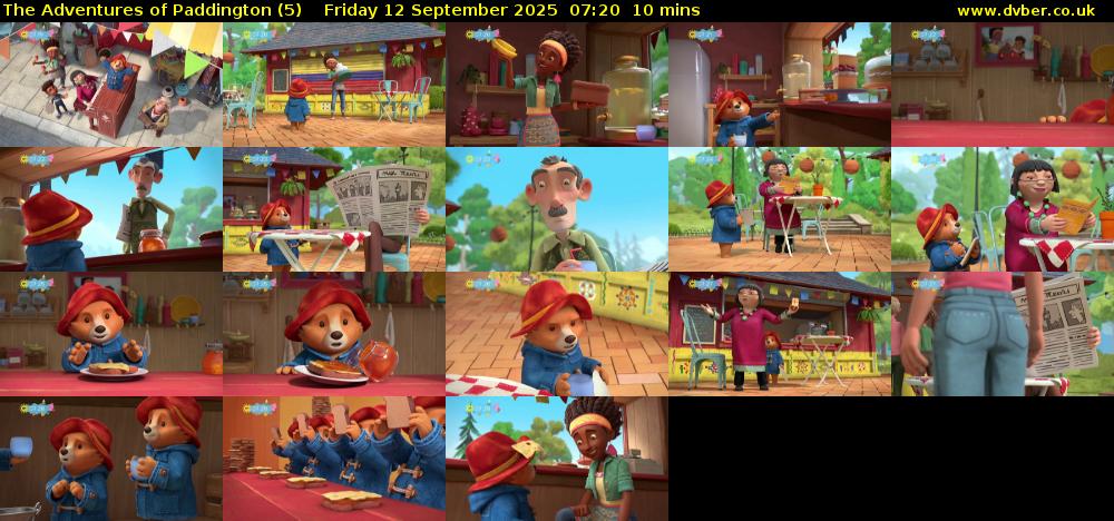 The Adventures of Paddington (5) Friday 12 September 2025 07:20 - 07:30
