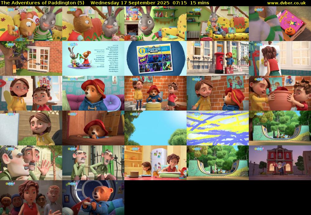 The Adventures of Paddington (5) Wednesday 17 September 2025 07:15 - 07:30