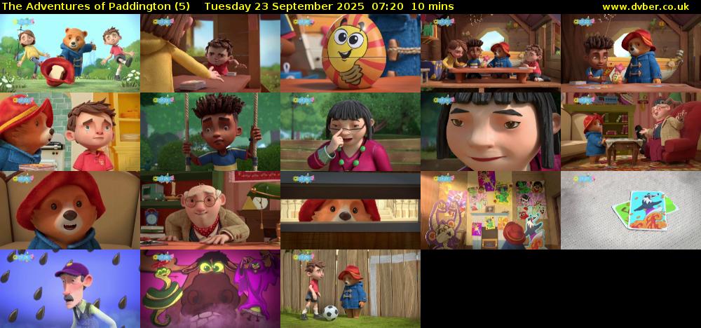 The Adventures of Paddington (5) Tuesday 23 September 2025 07:20 - 07:30