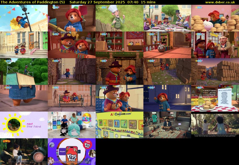 The Adventures of Paddington (5) Saturday 27 September 2025 07:40 - 07:55