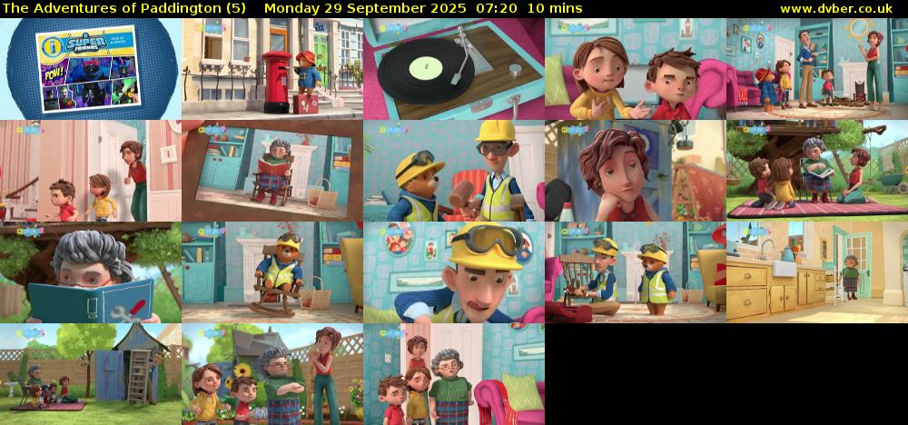 The Adventures of Paddington (5) Monday 29 September 2025 07:20 - 07:30