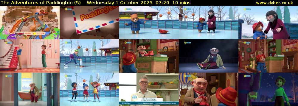 The Adventures of Paddington (5) Wednesday 1 October 2025 07:20 - 07:30