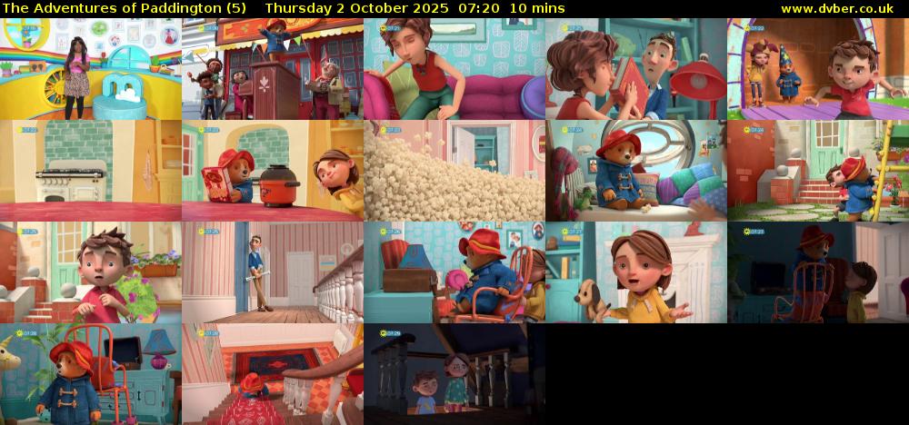 The Adventures of Paddington (5) Thursday 2 October 2025 07:20 - 07:30