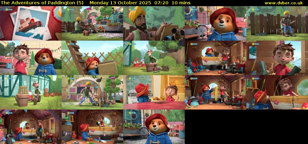 The Adventures of Paddington (5) Monday 13 October 2025 07:20 - 07:30