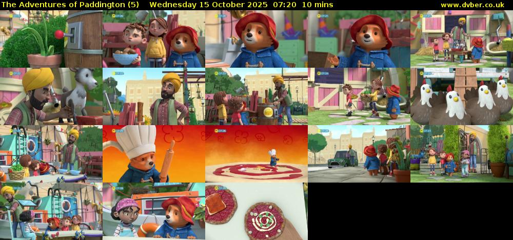 The Adventures of Paddington (5) Wednesday 15 October 2025 07:20 - 07:30
