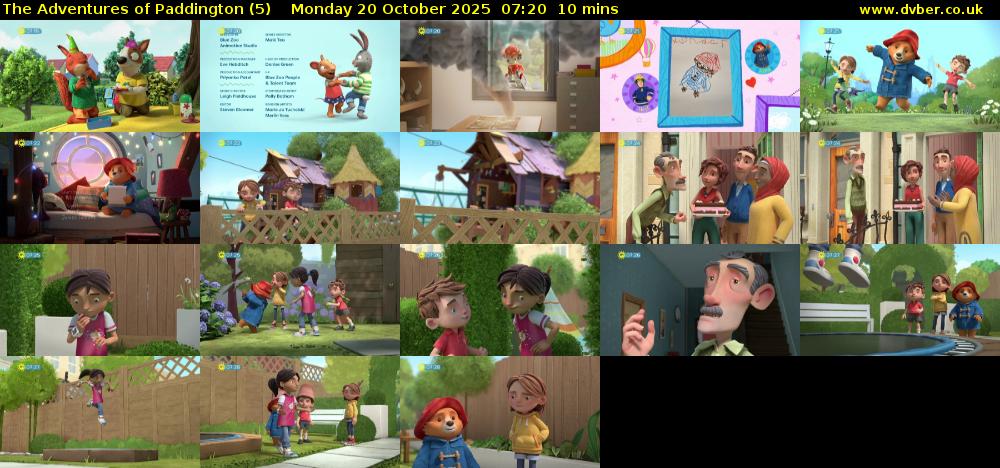 The Adventures of Paddington (5) Monday 20 October 2025 07:20 - 07:30