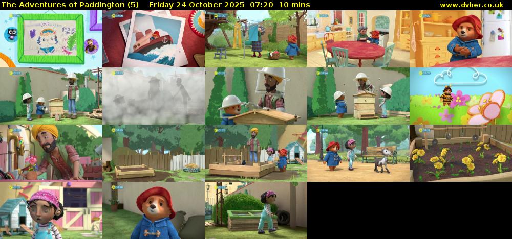 The Adventures of Paddington (5) Friday 24 October 2025 07:20 - 07:30
