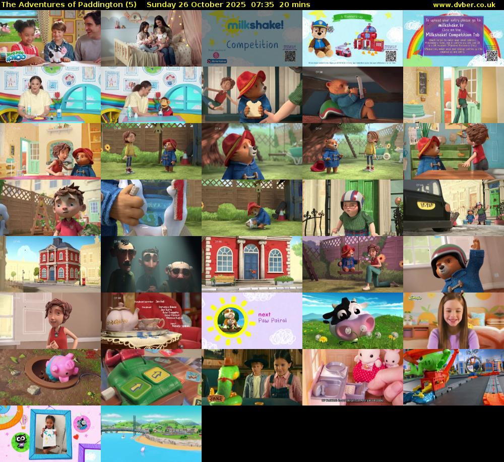 The Adventures of Paddington (5) Sunday 26 October 2025 07:35 - 07:55