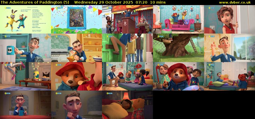 The Adventures of Paddington (5) Wednesday 29 October 2025 07:20 - 07:30