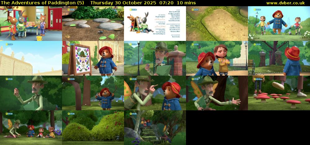 The Adventures of Paddington (5) Thursday 30 October 2025 07:20 - 07:30