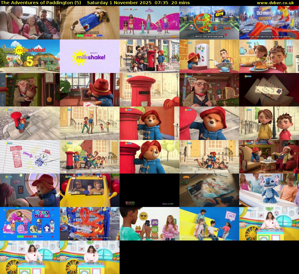 The Adventures of Paddington (5) Saturday 1 November 2025 07:35 - 07:55