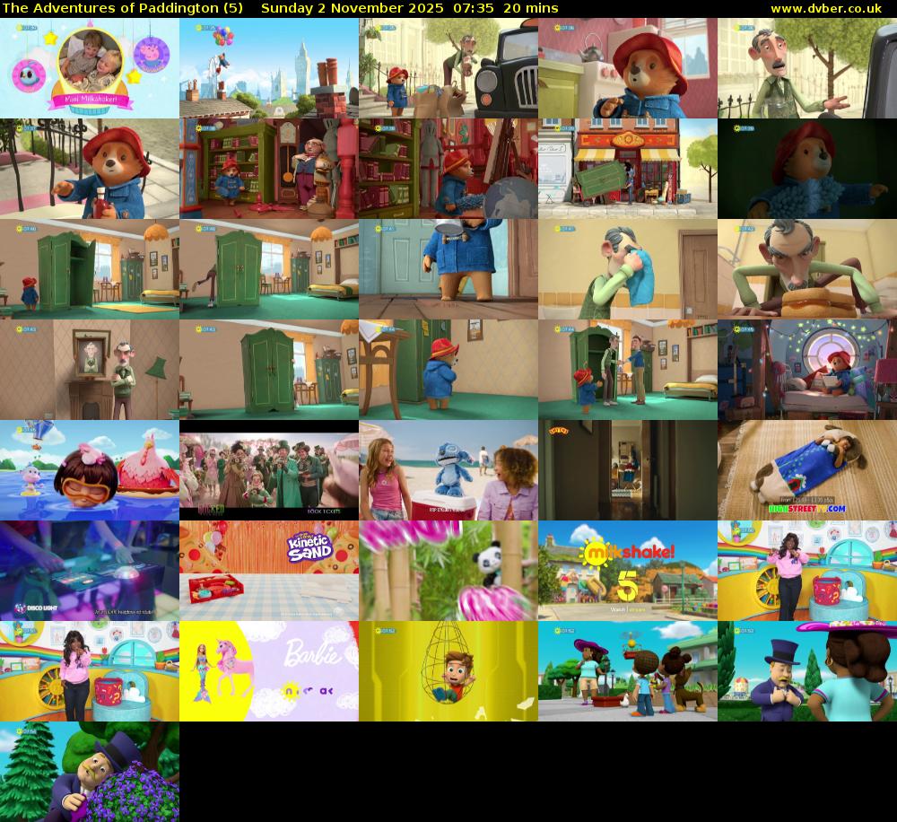 The Adventures of Paddington (5) Sunday 2 November 2025 07:35 - 07:55