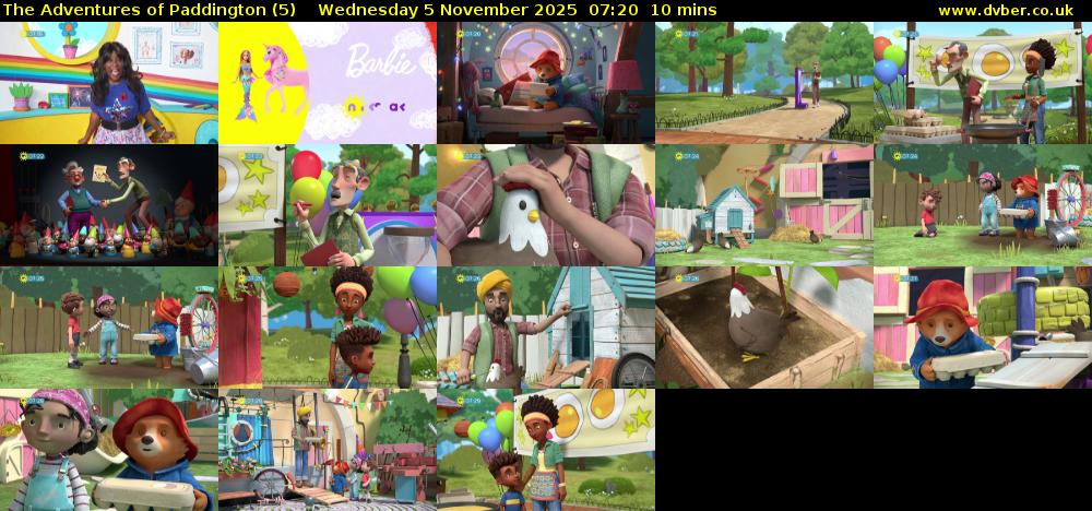 The Adventures of Paddington (5) Wednesday 5 November 2025 07:20 - 07:30