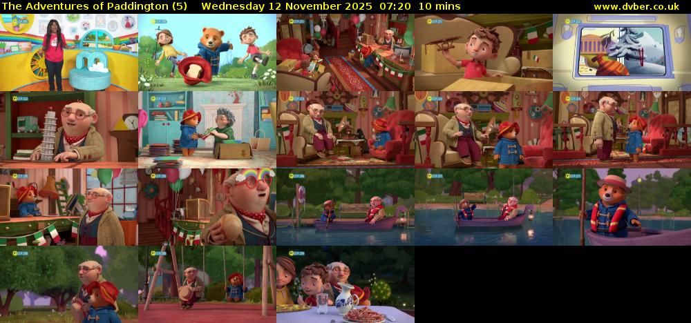 The Adventures of Paddington (5) Wednesday 12 November 2025 07:20 - 07:30